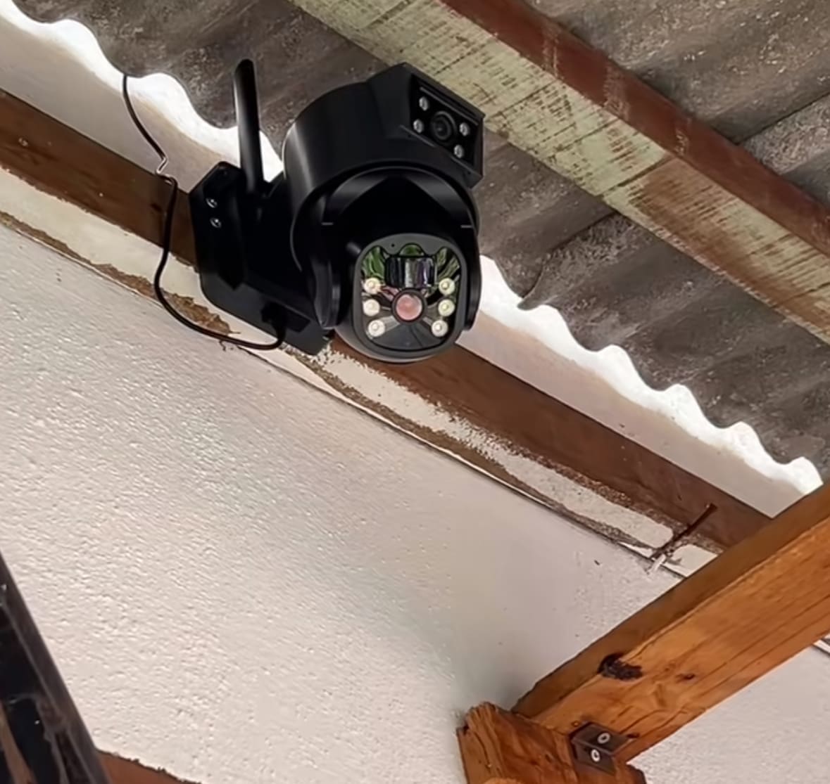 CCTV Captures Intruder Sneaking Into Home Before Motion Light Scares Him Off