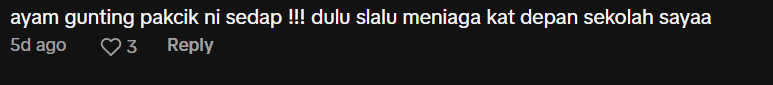Comment on ayam gunting (1)