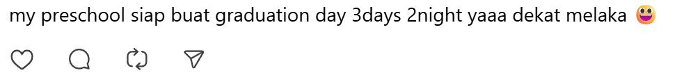 Comment on preschool graduation ceremony (2)