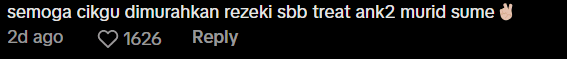Comment on teacher bringing student to trip after SPM Screenshot 2025-01-25 161437 (1)