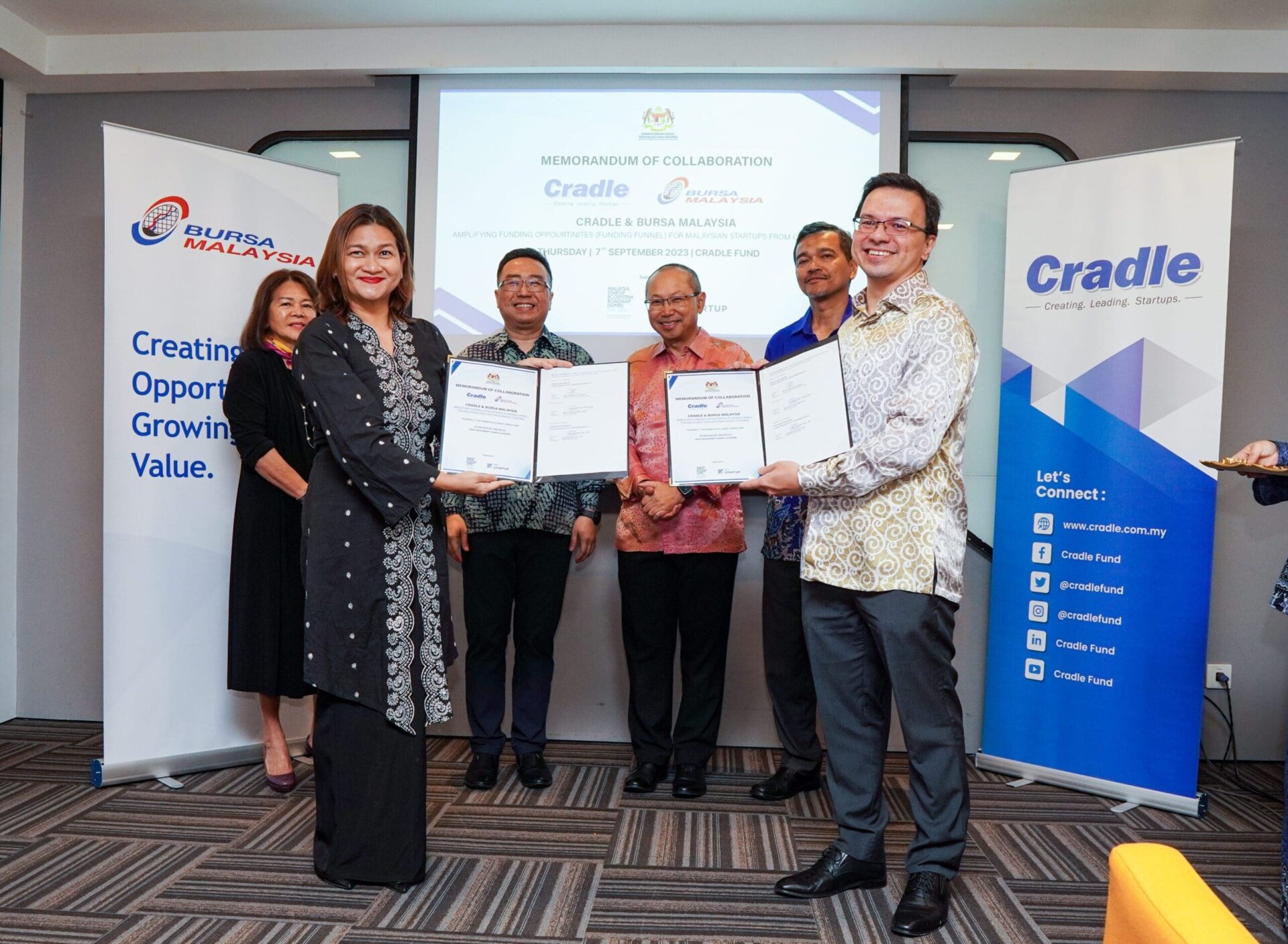 Cradle And Bursa Malaysia Collaborate To  Facilitate Listing Of Local Startups In Bursa Malaysia
