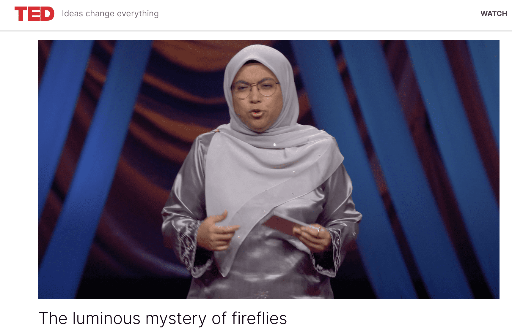 Dr Wan At TED Talk
