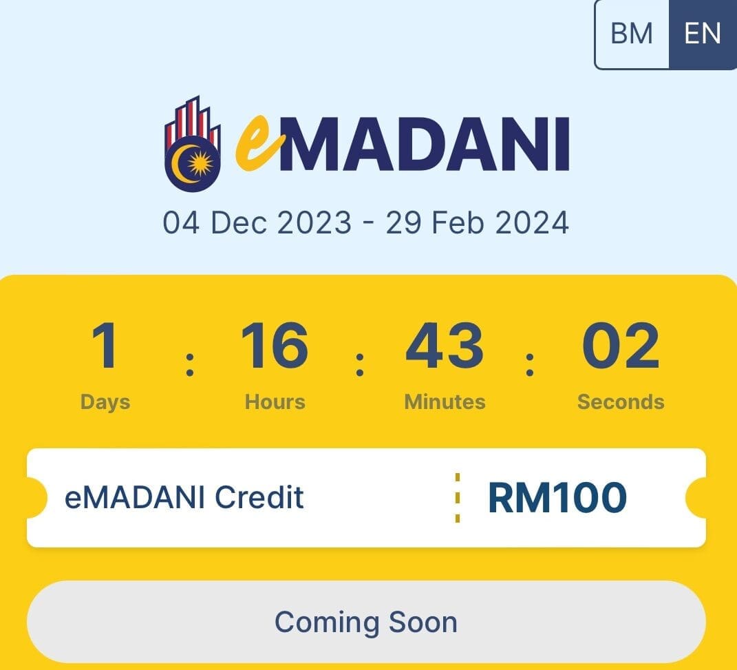 eMADANI credit