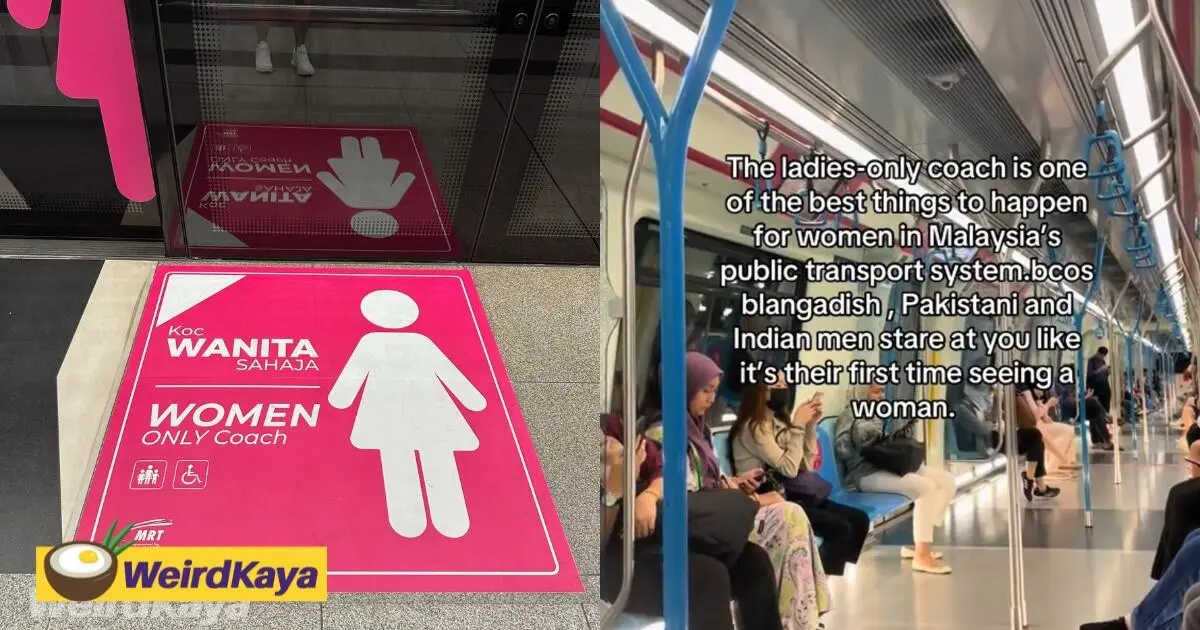 Expat Grateful For M'sia’s Women-Only Coach After Facing Creepy Stares From Foreign Men On Trains