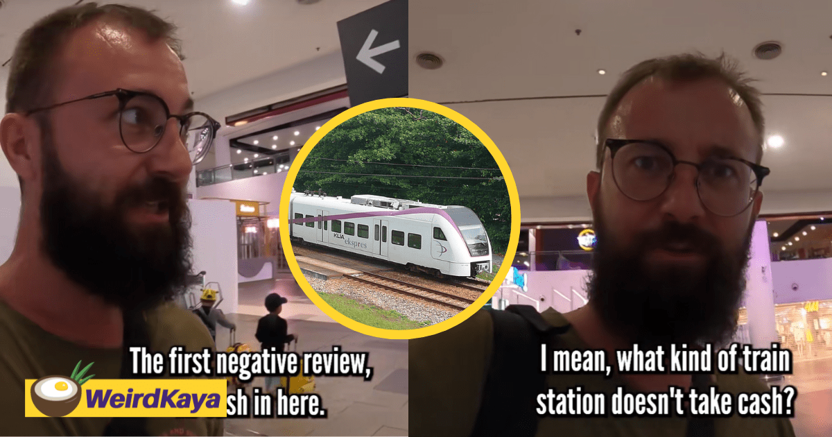 '1st Negative Review' — Foreigner Asks Why Cash Isn't Accepted When Buying Ticket For KLIA Express Train