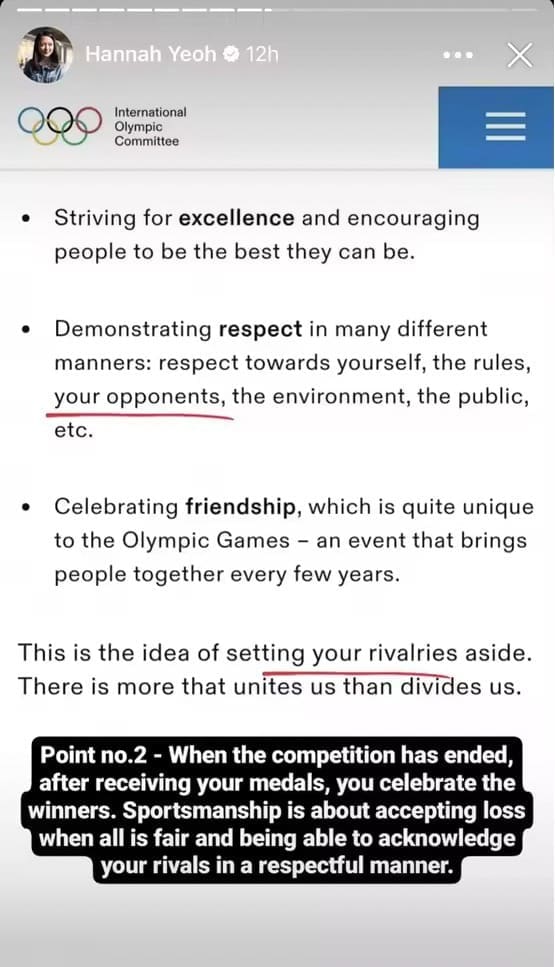 Hannah Yeoh on praising rivals