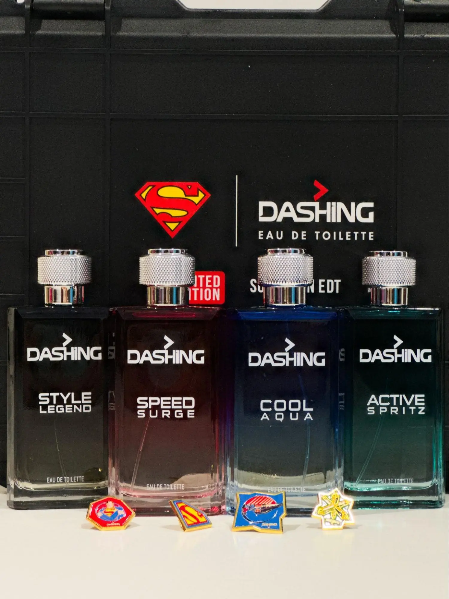 Here’s Your Daily Dose Of Confidence, No Flying Required, Just Spray On DASHING’s Superman EDT