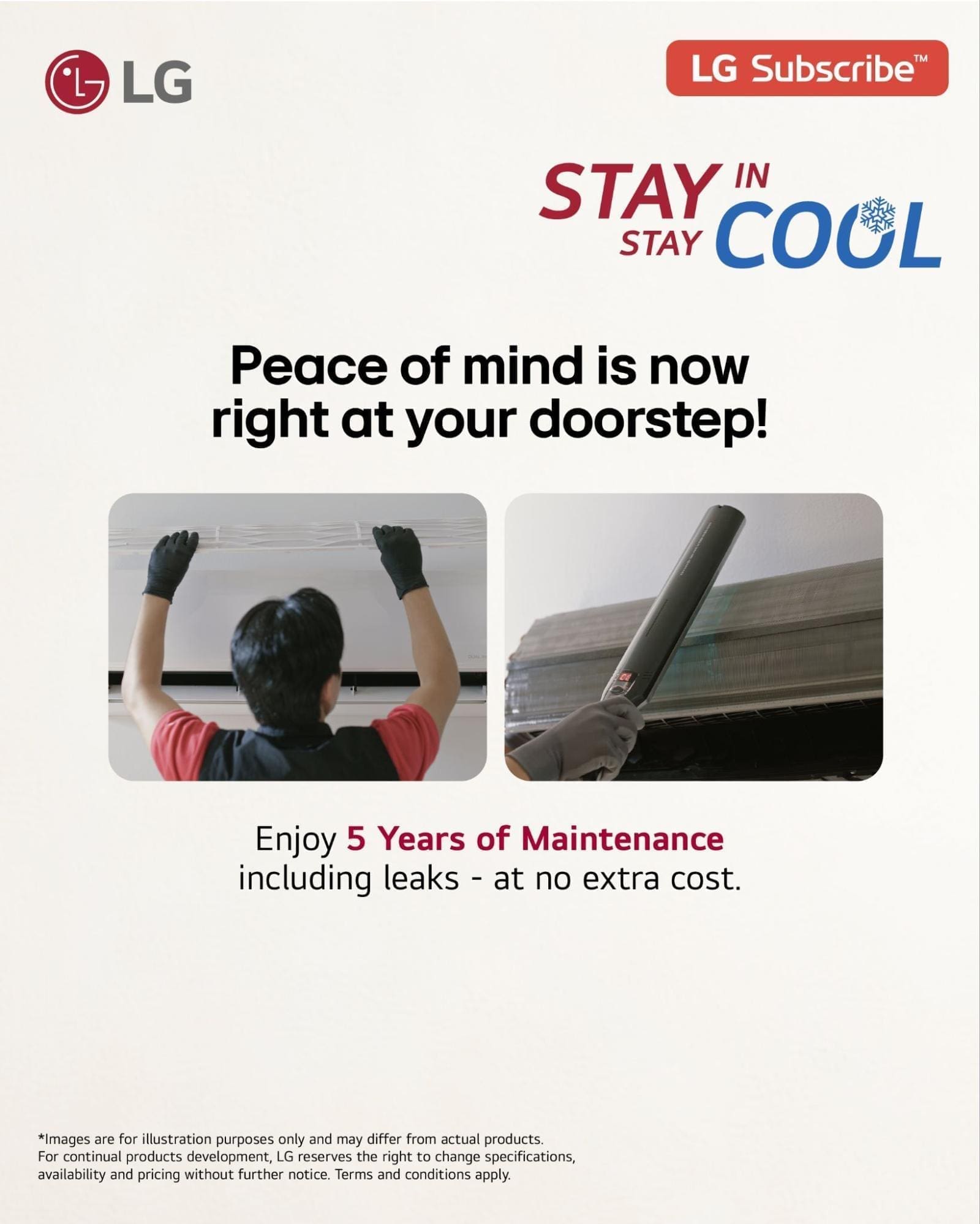 Hot Weather? No Worries. LG Subscribe™ Has The Perfect Cooling Solution For You