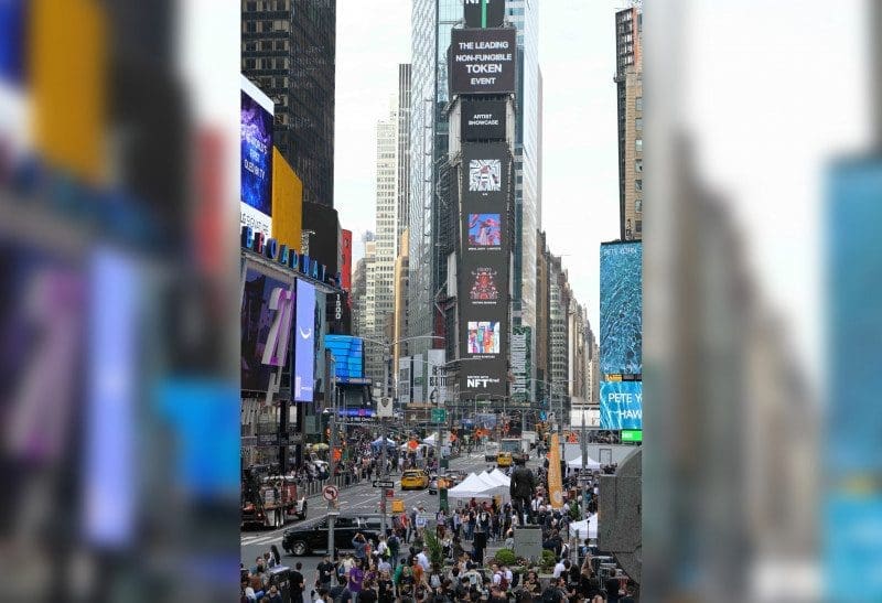 Visithra Is The First Malaysian To Display NFT Art In New York's Times Square