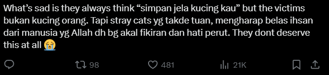 cat abuser kills strays at ampang apartment condemn1