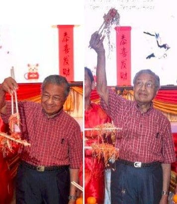 Mahathir tossing yee sang