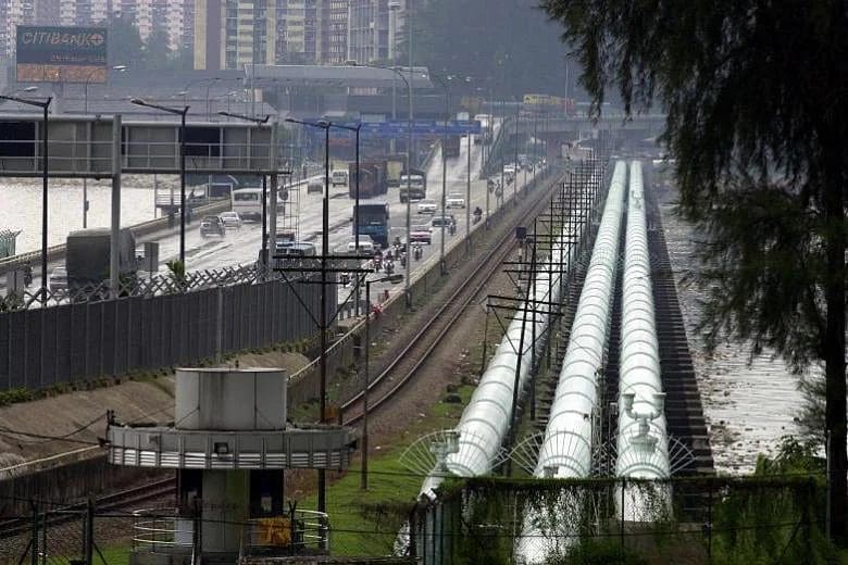 Water being supplied to Singapore