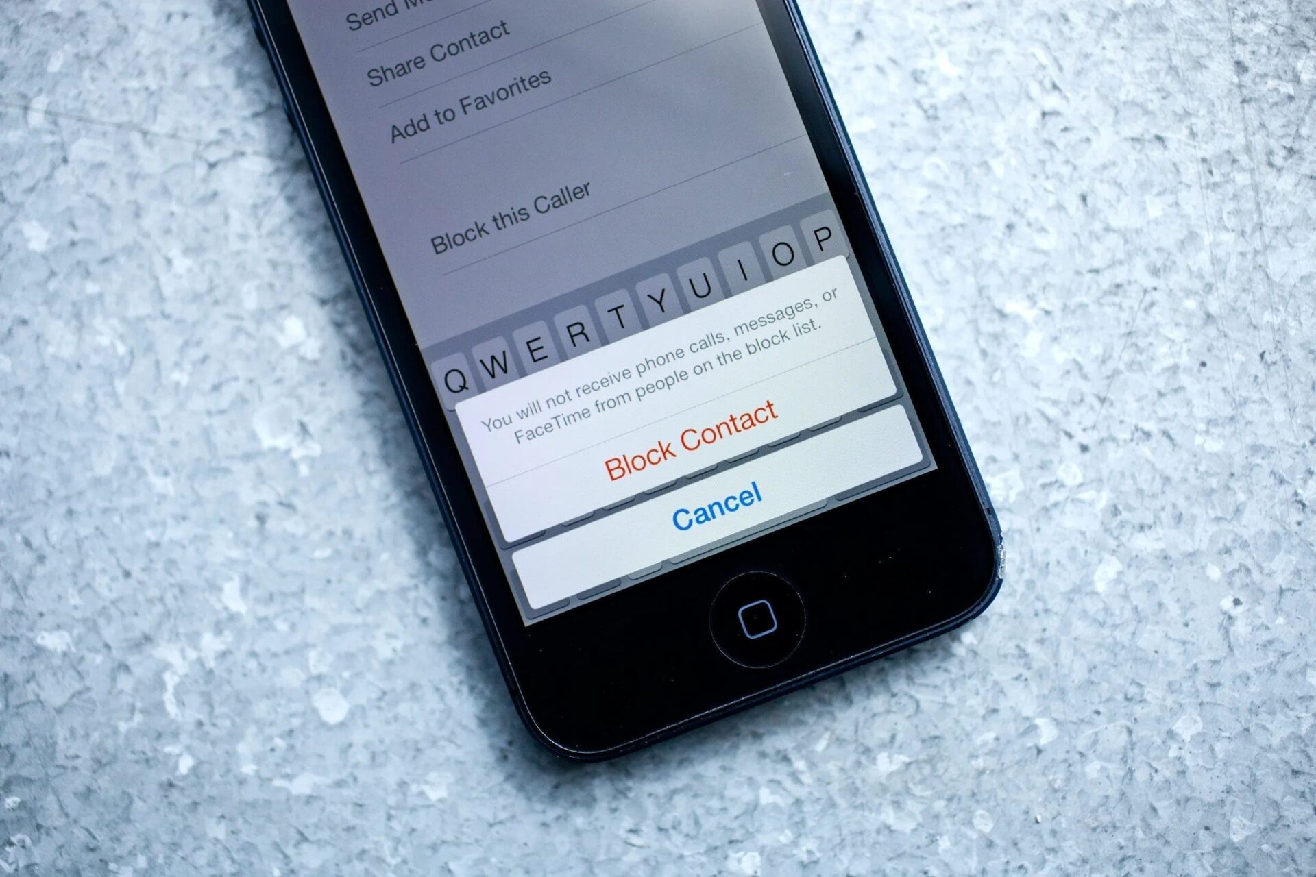 Contact number gets blocked
