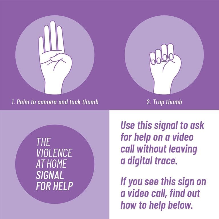 'Signal for Help' gesture