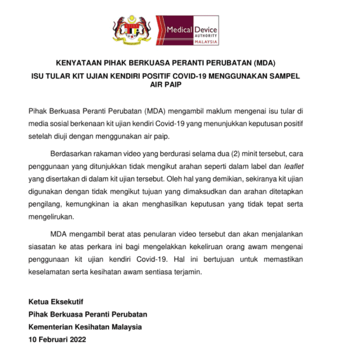 MDA: No evidence to suggest tap water contains COVID-19 in viral TikTok video