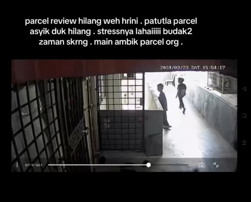 kid steals parcel caught on cctv