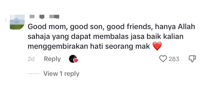 M'sian Man Surprises Mum With Birthday Cake At Her Workplace, Leaves Netizens Touched - comment