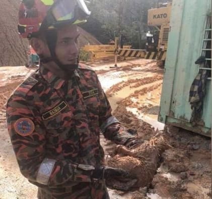 Abidul Hazman - Malaysian firefighter on duty