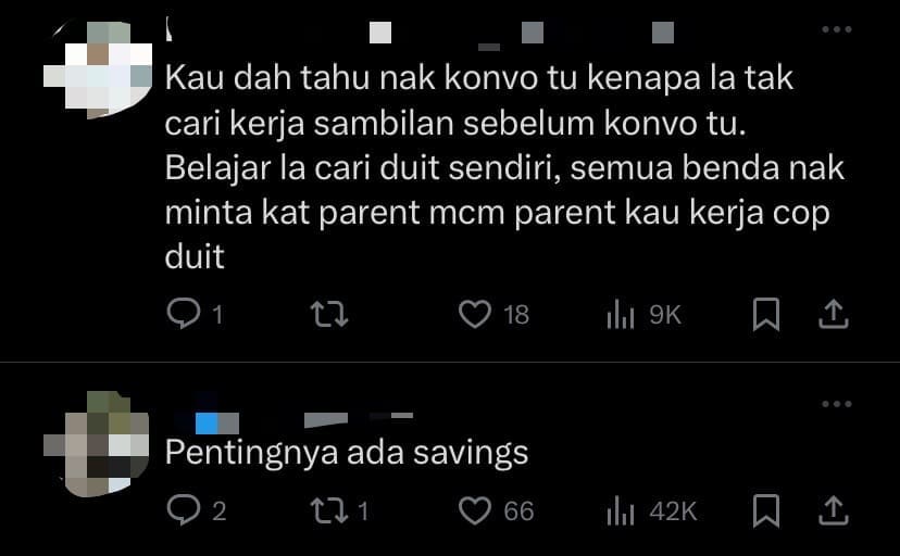 M'sian Student Considers Convocation 'Boycott' As Parents Decline Financial Support For Attire & Accommodation - comment