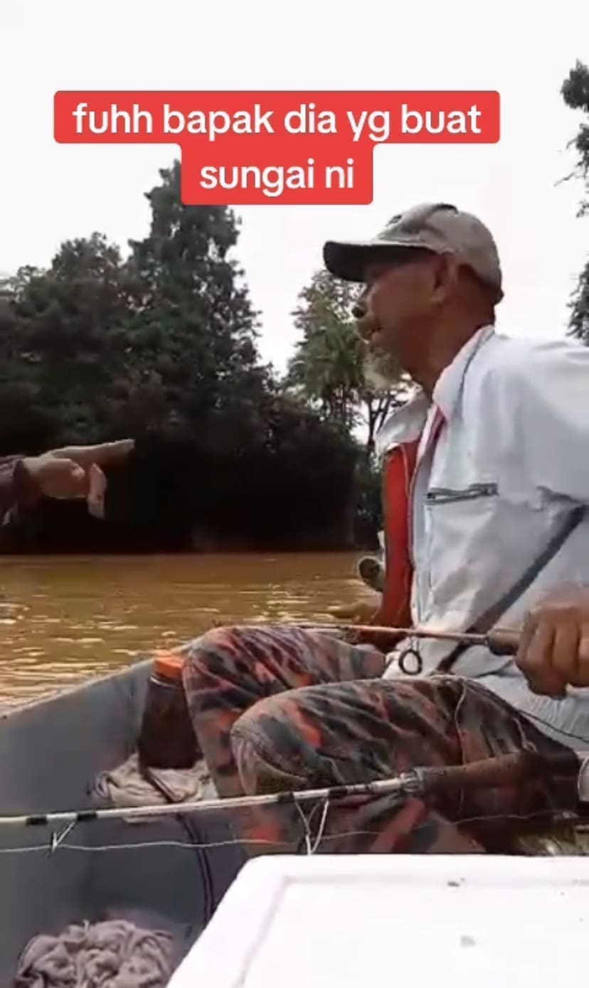 Man fishing in the river