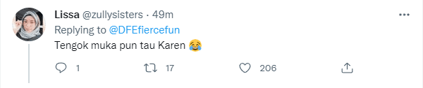 Netizens jabbing at the lady, titling her as 'Karen'