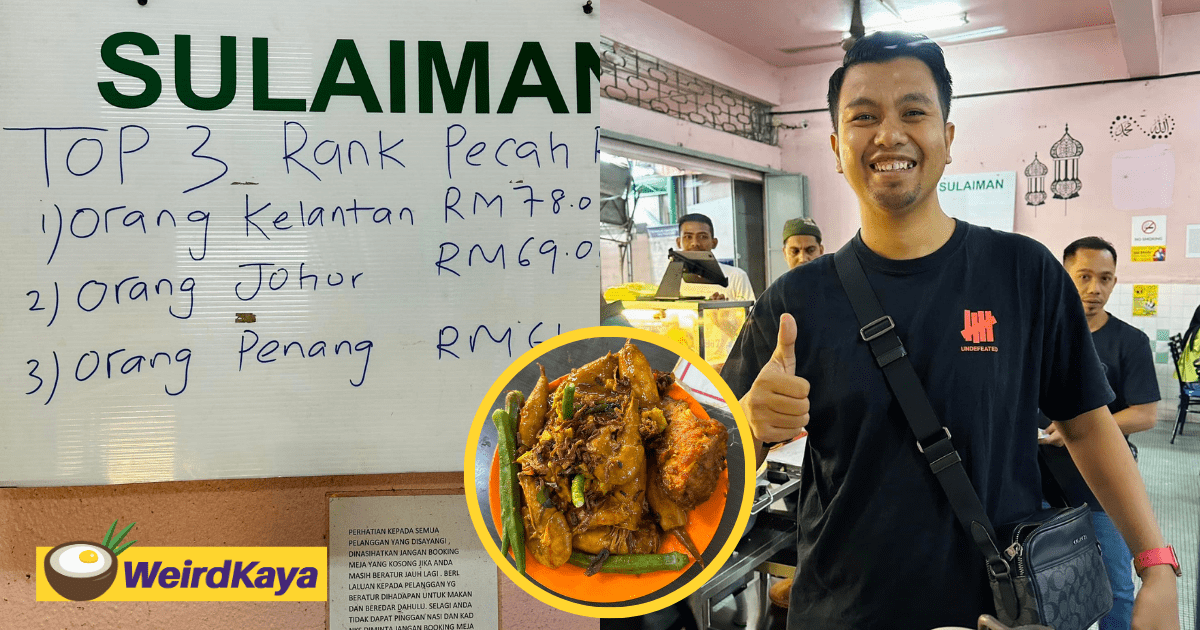Kelantan Man Breaks RM69 Nasi Kandar Record With RM78 Meal