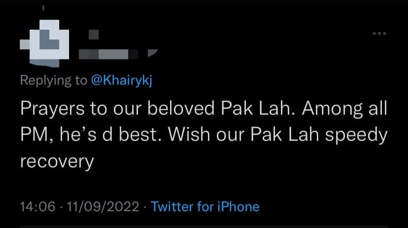 Pak Lah Suffering From Dementia, Reveals KJ