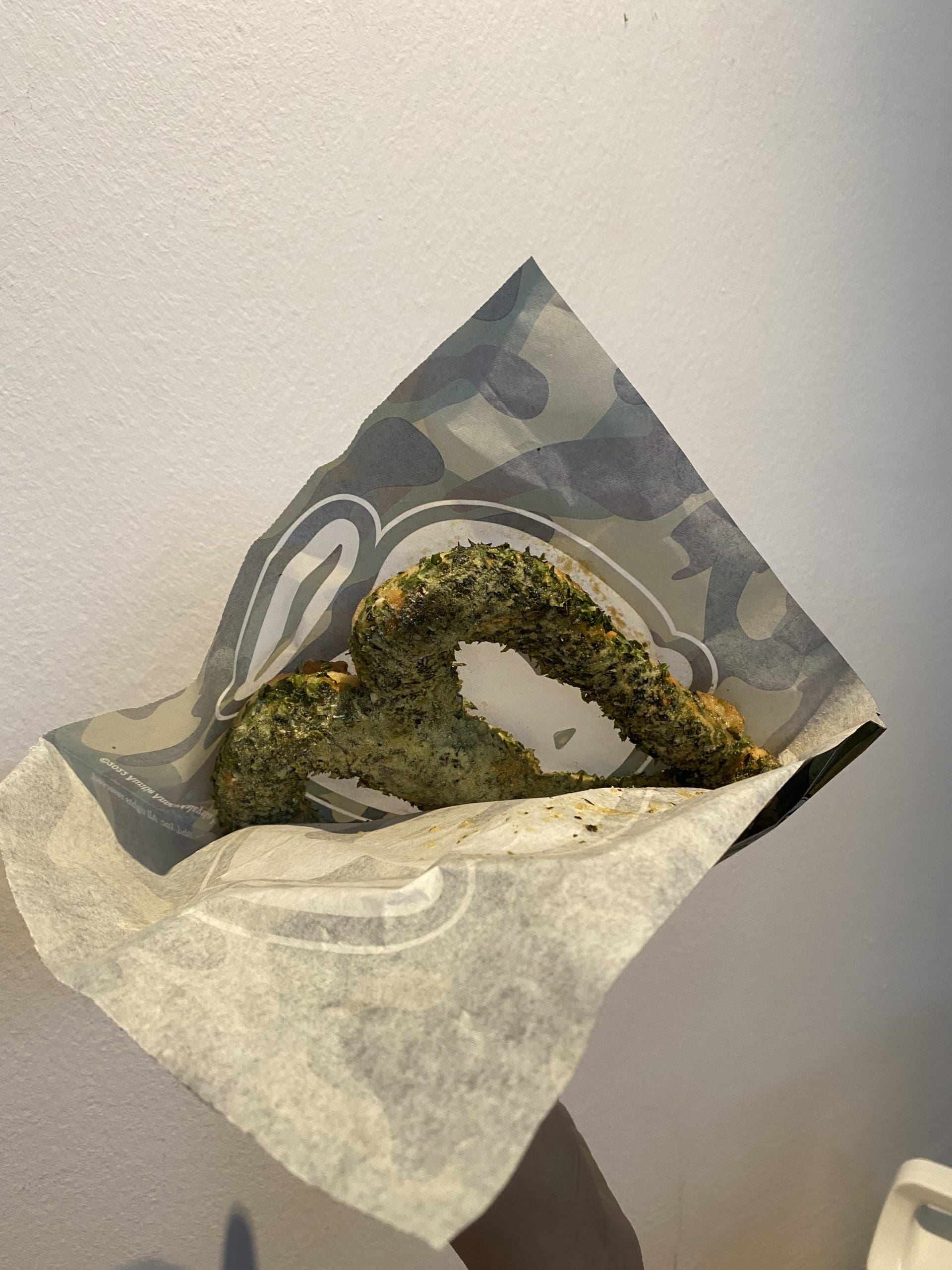 We tasted and ranked Auntie Anne's new camouflage pretzels where it has 3 flavours all rolled into one!