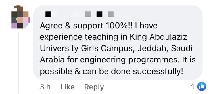 MOHE Proposes Establishing Women's University But M'sians Aren't Exactly Thrilled comment 4