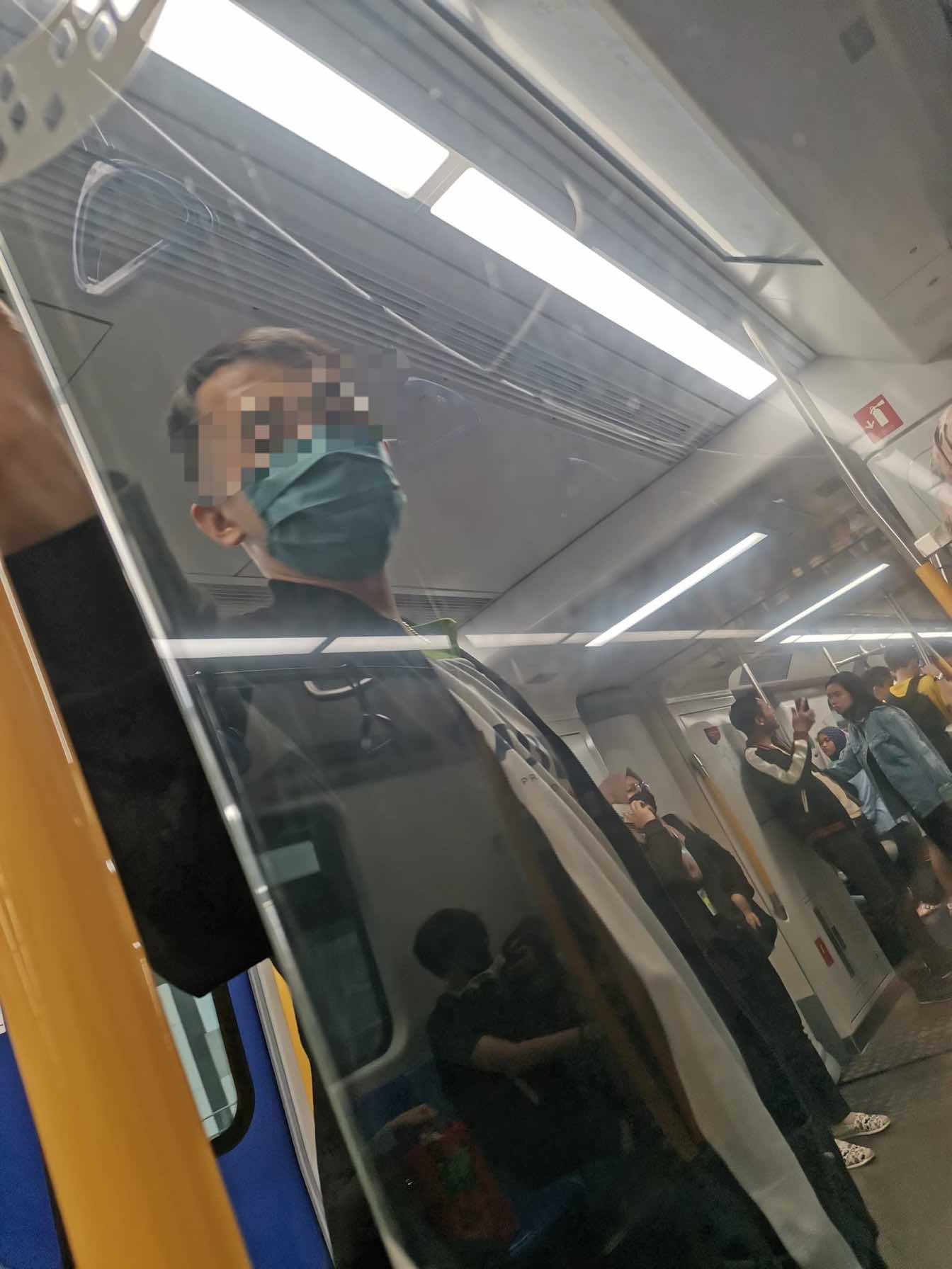 Man's Lewd Exposure Act On MRT