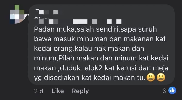 M'sian Forced To Purchase 10 Branded Caps After Spilling Coffee On Them comment 3