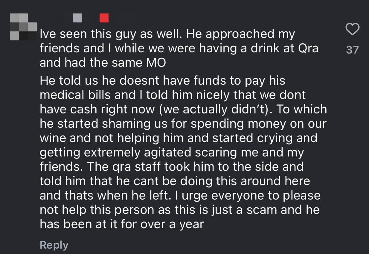 Netizens Step Forward After M'sian Woman Exposes Man's Strange Behavior in Mont Kiara comment 2