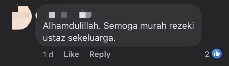 M'sian Praised For Giving Free Food To Man Who Couldn't Work Due To Fever comment 2