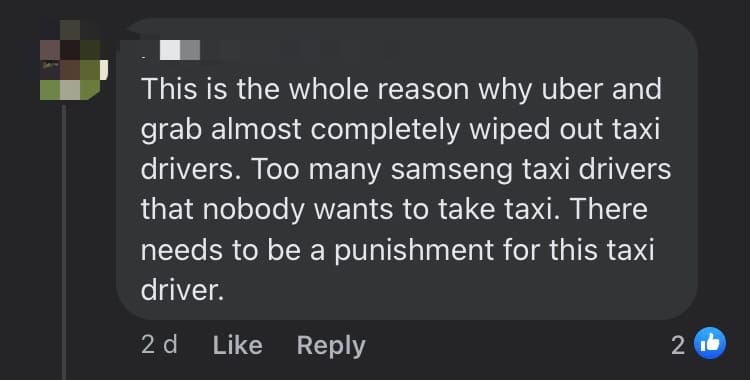Johor Taxi Driver Allegedly Strangles Passenger Who Accused Him Of Overcharging comment 1
