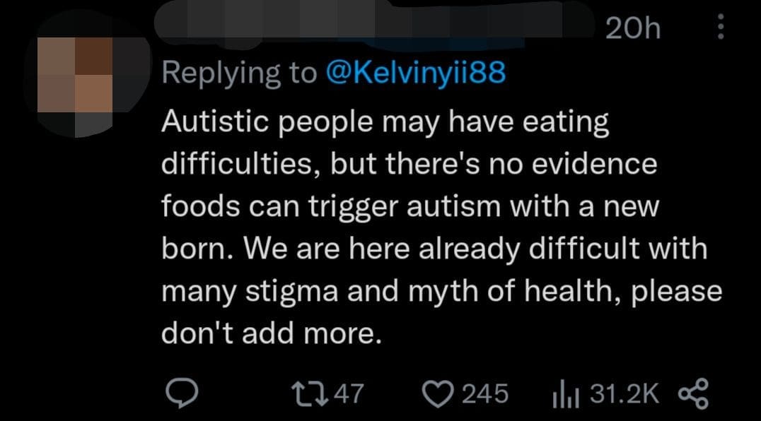 PAS MP Claims Menu Rahmah Food Causes Autism And Cancer