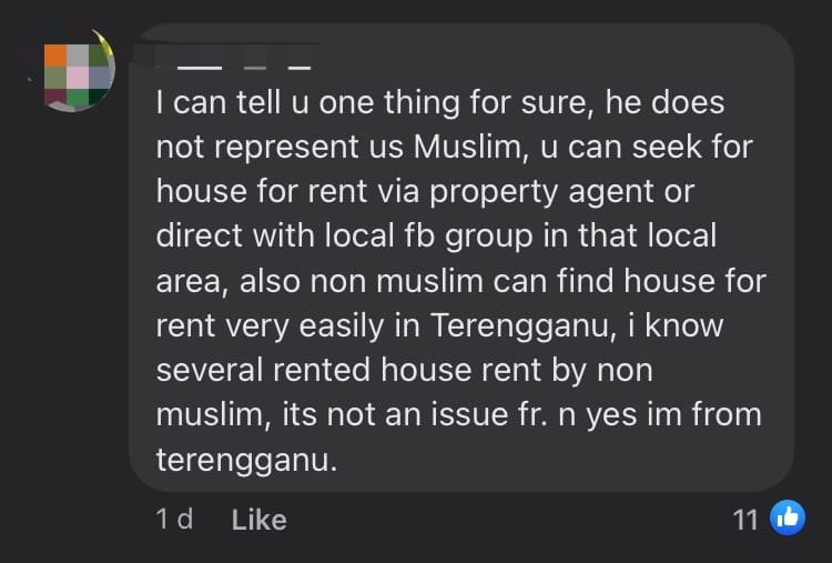 M’sian Woman Looking For Rental Room Gets Message From Man Asking For Sex comment 1