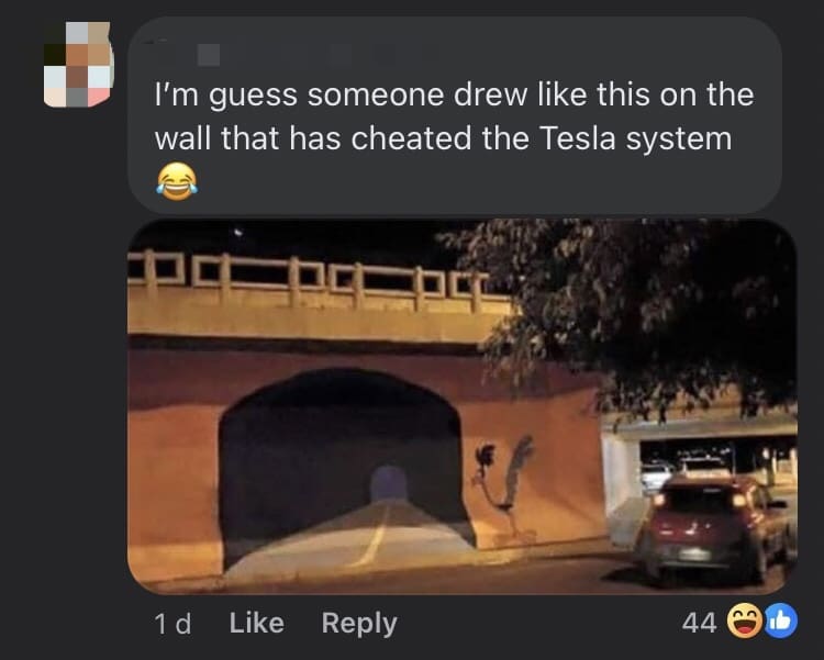 Tesla Rams Right Through A Brick Wall Beside A Restaurant In Seri Kembangan comment 3