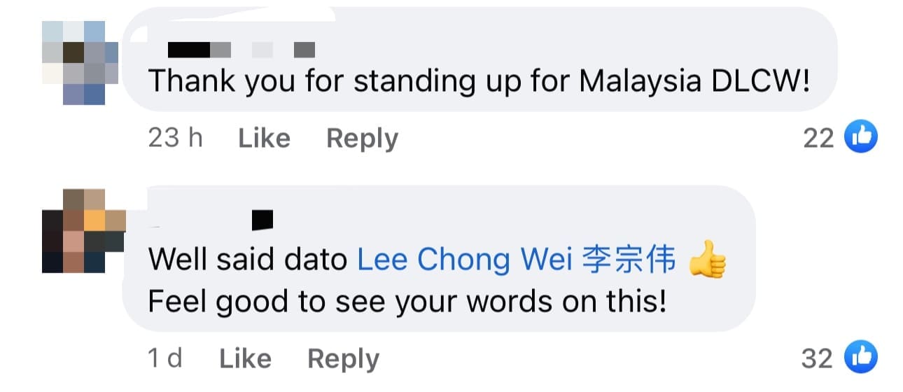 "If You Don't Know How To Joke, Don't" — Lee Chong Wei Tells Jocelyn Chia comment 2