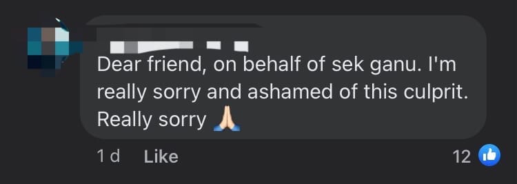 M’sian Woman Looking For Rental Room Gets Message From Man Asking For Sex comment 2