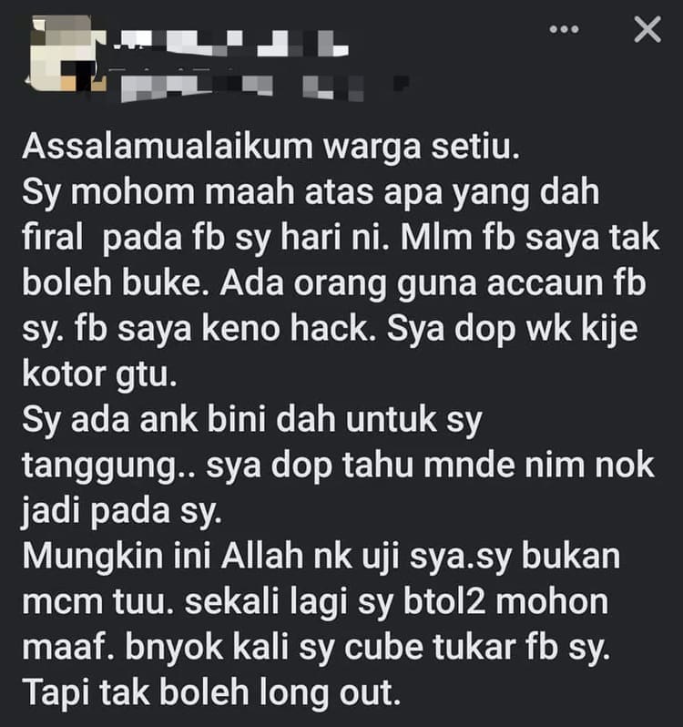 M’sian Woman Looking For Rental Room Gets Message From Man Asking For Sex