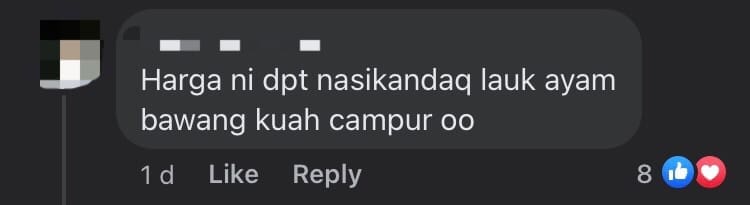 M'sian Man Stunned Over Being Charged RM8 For Rice And Ikan Bilis comment 1