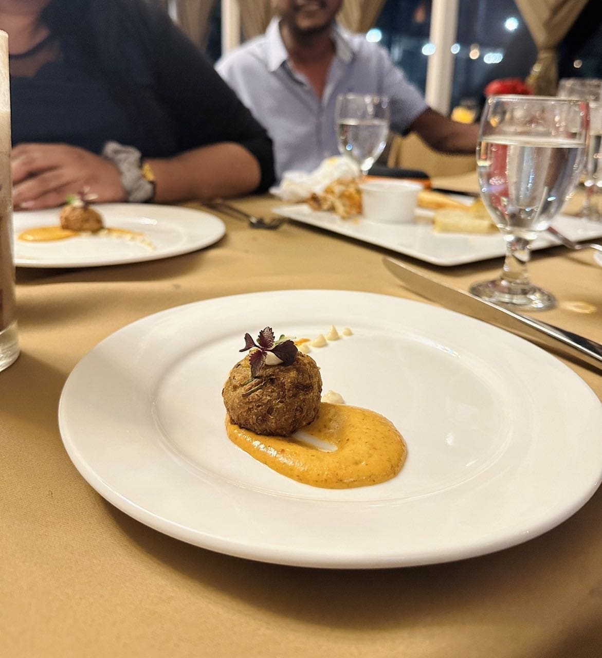 Chicken Croquette with Garlic Citrus Sauce