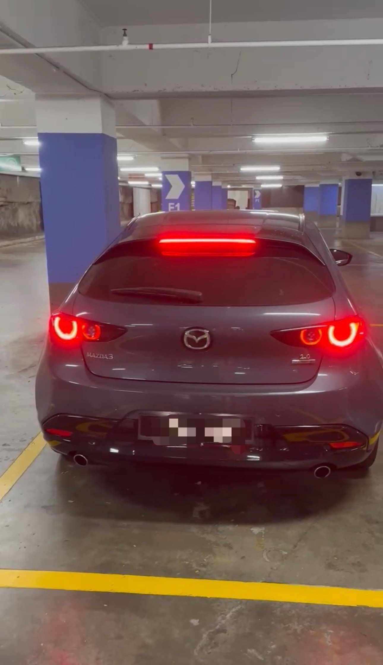 mazda car's back