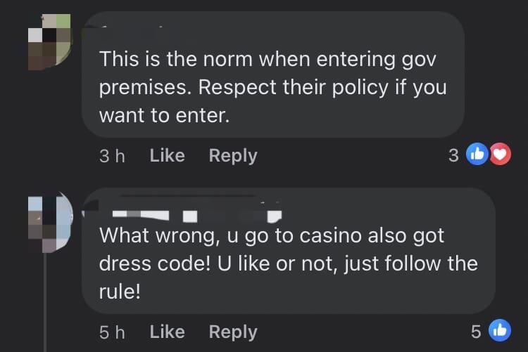 M'sian Man Who Wore Shorts To Govt Building Given Sarong To Wear By Guard comment 3