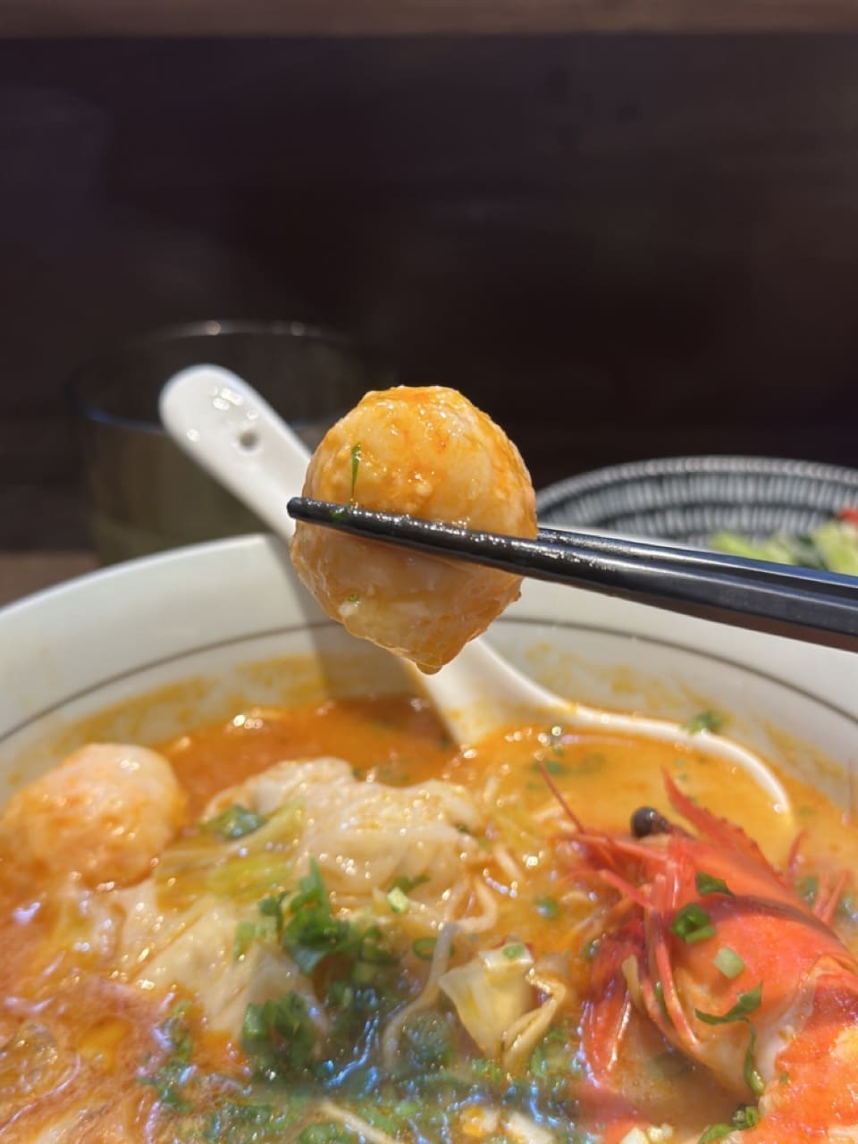 Le Trio Signature Shrimp Ramen Ebiko shrimp paste