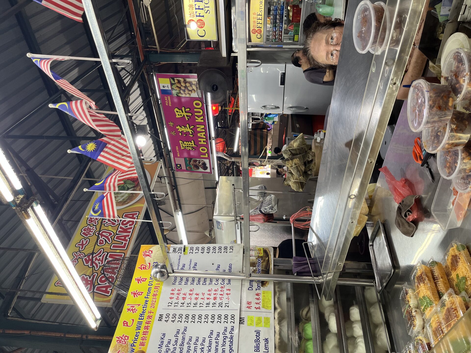 Lim Hiang Eng at her stall