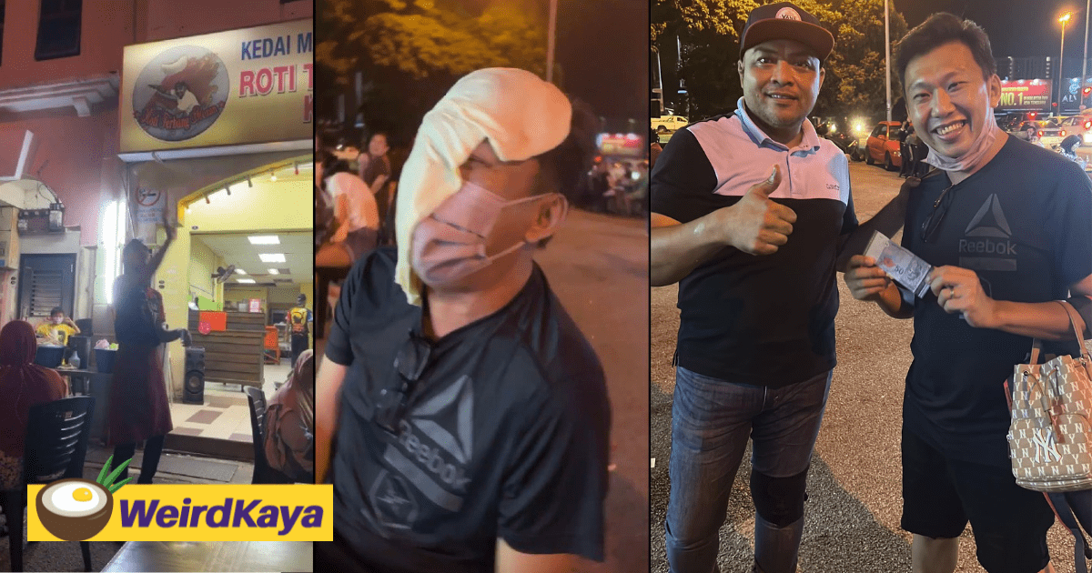Man Slapped by Flying Roti Canai, Gets RM50