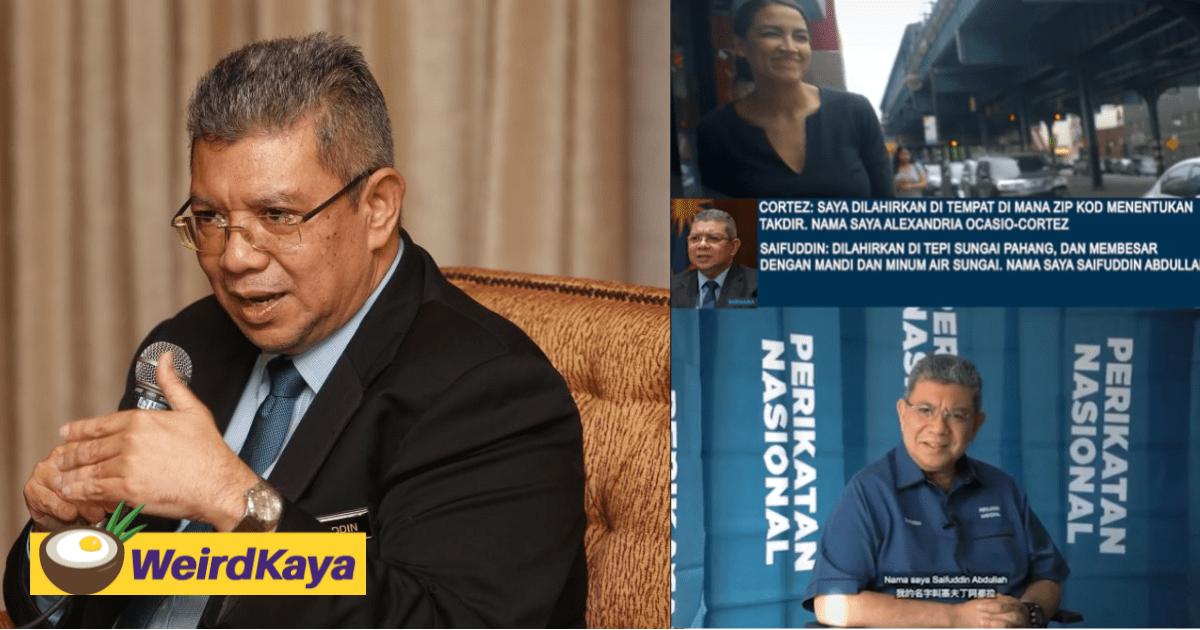 PN's Saifuddin Abdullah Called Out For Allegedly Plagiarising US Politician's Campaign Video