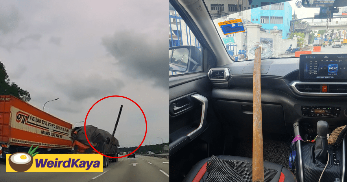 "Final Destination Vibes" — M'sian Woman Cheats Death After Metal Rod Pierces Through Windshield