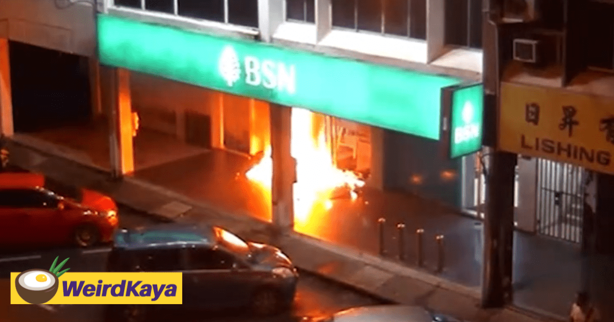 M'sian Man Throws Molotov Cocktail At Sibu Bank Over Unsatisfactory Service
